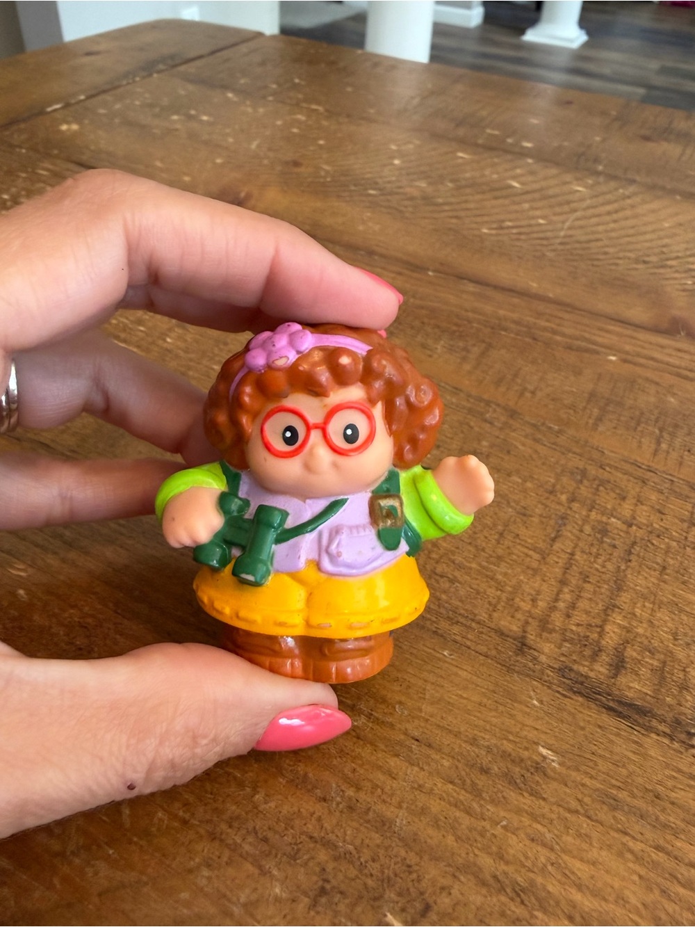 Fisher Price Little People camping Maggie as is